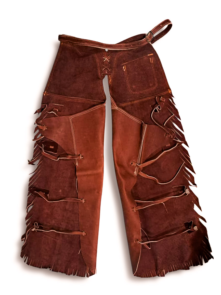 Calça de Couro de Vaqueta Especial Aberta Selaria Colorado